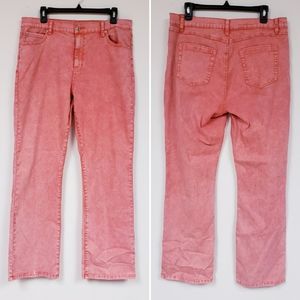 Diane Gilman Coral Boot Cut Jeans 16W